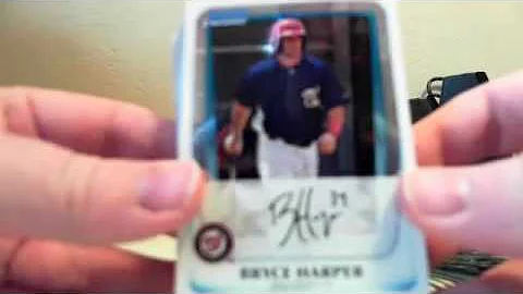 2011 Bowman Chrome Baseball Group Case Break #5 Harper Disaster
