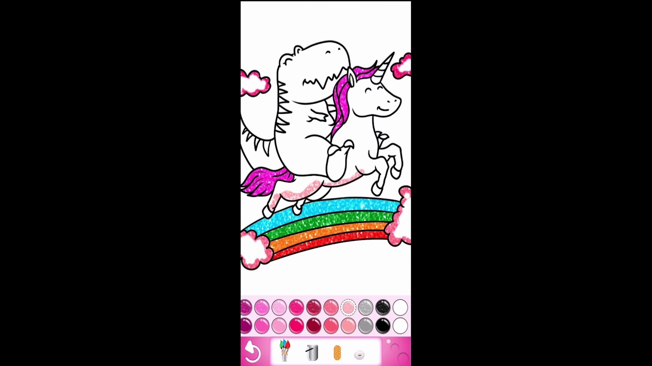 Glitter dress coloring and drawing book for Kids 6 YouTube