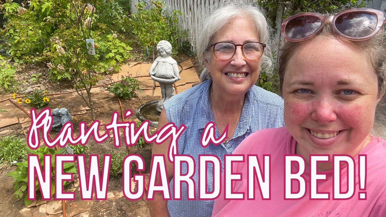 Planting a NEW Garden Bed Laying Cardboard, Adding Drip, Planting