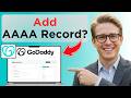 How to Add AAAA Record in GoDaddy (Updated 2026)