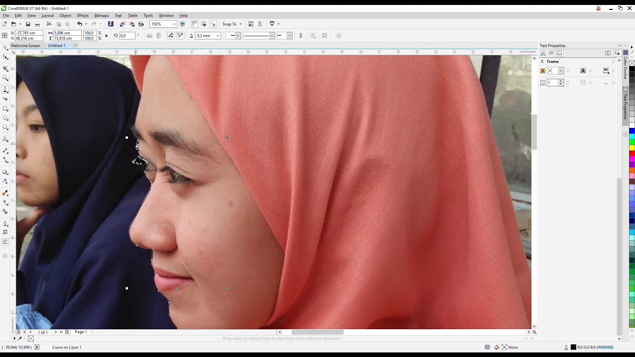  Tutorial  desain  siluet Coreldraw  X7  YouTube