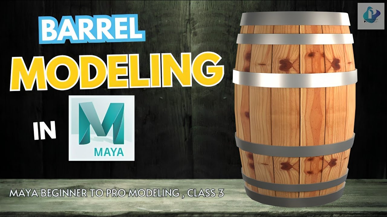 Create Stunning 3D Wooden Barrel in Maya : Maya Modeling Tutorial # ...