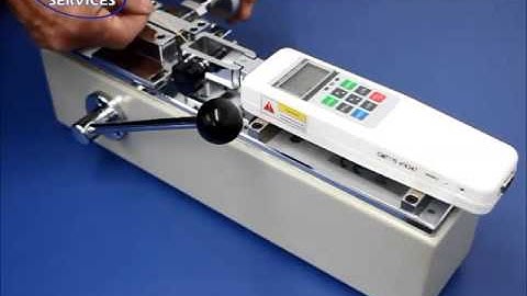 Video Demo of the CMT112 Manual Crimp Pull Tester