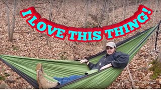 Bear Butt camping hammock. SUPER COMFY!