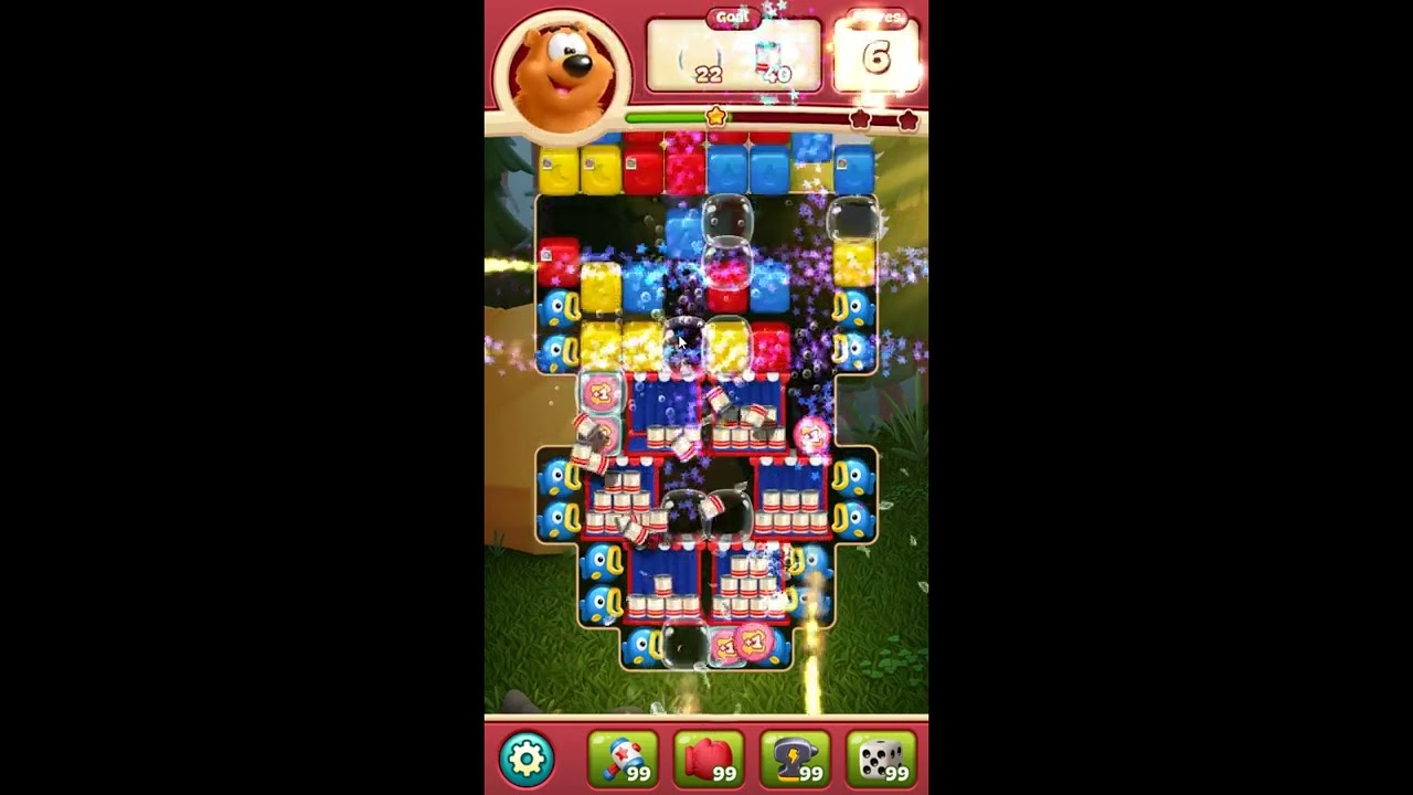 Toon Blast Level 7775 - NO BOOSTERS 🐻🐺🐱 | SKILLGAMING ✔️