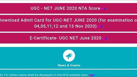 UGC NET JUNE 2020 || E-CERTIFICATES ARE OUT