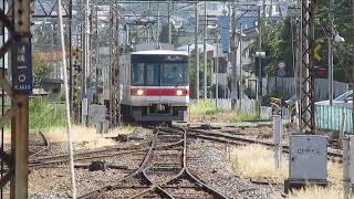 長野電鉄 須坂駅3番線から回送 3000系M4編成