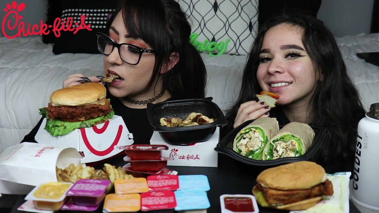 CHICK-FIL-A SPICY CHICKEN MUKBANG | EATING SHOW