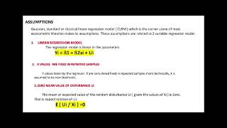 CLRM Assumptions / Classical Linear Regression Model(Malayalam): Easy Explanation for Students!