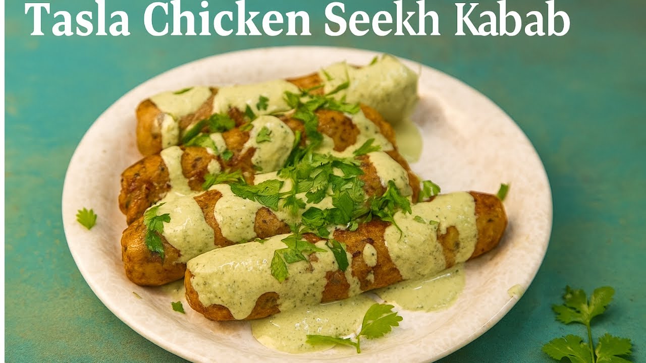 Tasla Chicken Seekh Kabab || Tasla Chicken Recipe ❤️