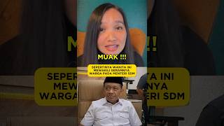 Download Lagu SEPERTINYA WANITA INI MEWAKILI GERAMNYA WARGA PADA MENTERI SDM MP3