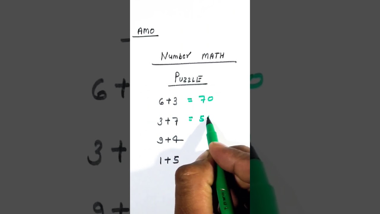 lmath shorts puzzle video| math trick video| angad sir shorts video