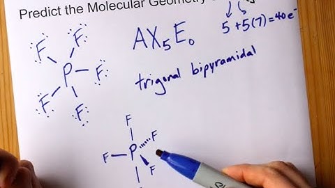 Molecular Geometry of PF5 (phosphorus pentafluoride)