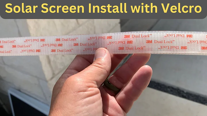 Solar Screens with 3M Dual Lock!