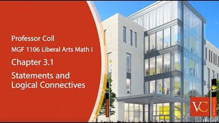 3.1 Statements and Logical Connectives
