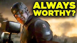 Avengers Endgame CAP MJOLNIR Scene Breakdown! Always Worthy?