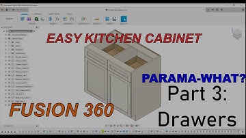 Creating kitchen cabinets with Fusion 360  Part 3 - the drawers