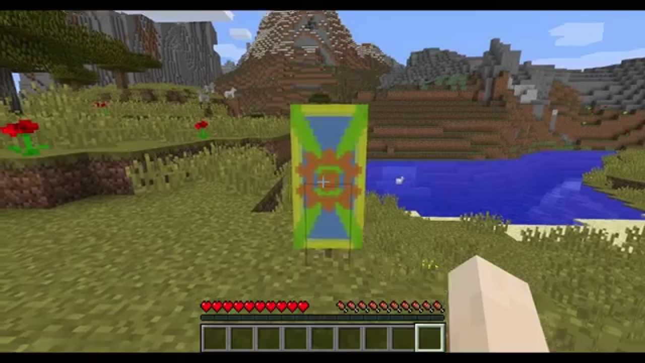 Minecraft Banner Erstellen 1 8 Feature Tutorial Youtube