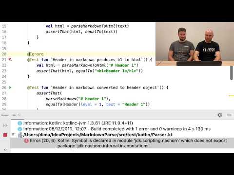 Minimal markdown parser