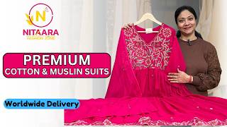 Beautiful Premium Kurtis, Cotton Suits, Muslin & Chinnon Suits | Designer Summer Collection screenshot 4