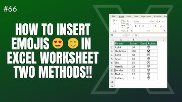 How To Insert Emojis in Excel Using Custom Formatting & Excel Function - Shiva Charan