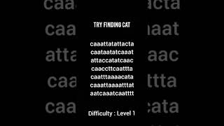 Word search FIND CAT #short #wordsearch