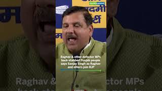 Raghav Chadha & Defector MPs Slammed by Sanjay Singh | BJP Join Row Sparks Punjab Political Storm