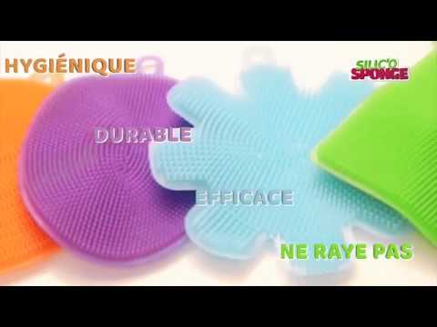 Lot de 3 éponges de cuisine en mousse de silicone Silic'o Sponge Ultra