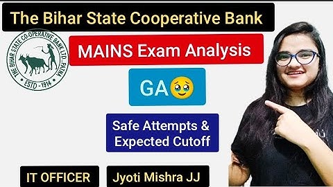 BSCB Mains 2025 Exam Analysis|| Exam Difficulty & Safe Attempts ||expected Cutoff||Jyoti Mishra
