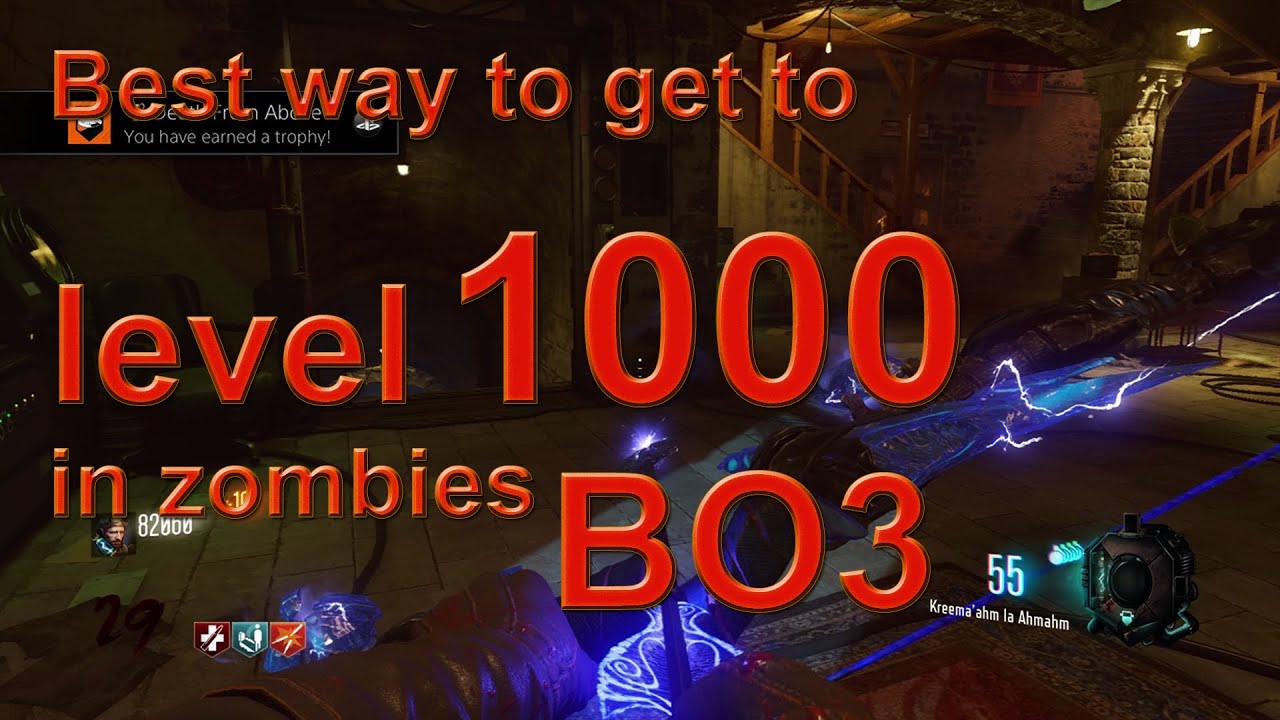 Fastest method to level up in BO3 Zombies!!! Reach lvl 1000 quickly