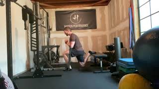 Celebrity Zercher Band Rear Foot Elevated Split Squat Wealth