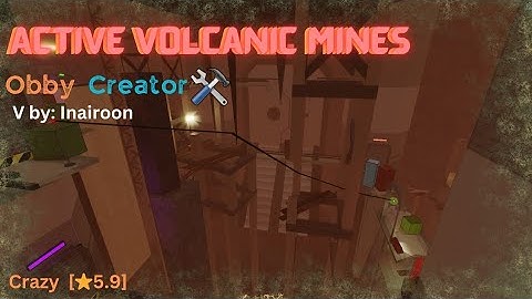 Active Volcanic Mines | Obby Creator (verification) V5.3