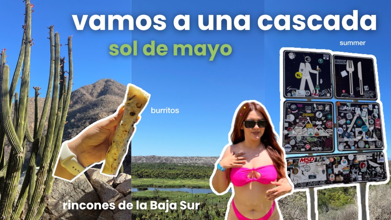 Un día conmigo, cascada sol de mayo🐠🌴hermoso Baja Sur🌵