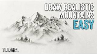 How to Draw Realistic Mountains with Pencil (3 Simple Secrets for Beginners)