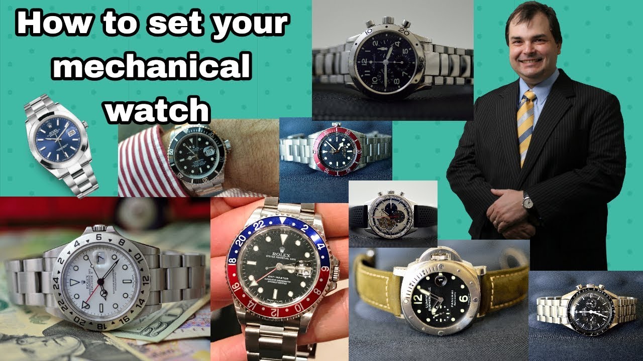 HOW TO SET YOUR MECHANICAL WRIST WATCH Avoid Damage YouTube