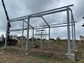 Constructia unei hale cu structura metalica (steel beam construction) - partea 1