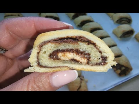 עוגיות מגולגלות נוטלה מבצק מדהים קל להכנה - מתכון מנצח!