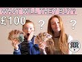 WHAT WILL THEY SPEND £100 ON? Girls £100 Shopping Challenge! What will they buy? |  RUBY AND RAYLEE