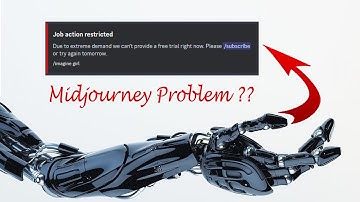 Job action restricted Midjourney - Due to extreme demand we can