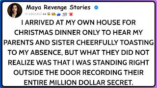 I Arrived Late And Heard My Parents Making A Toast: "It's Great That She Didn't Come." My Sister...