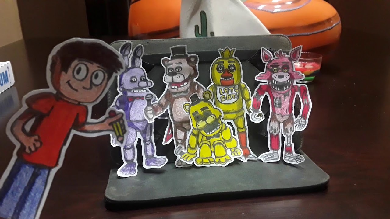 My Drawings of FNAF Paper Cutouts Part 1 YouTube