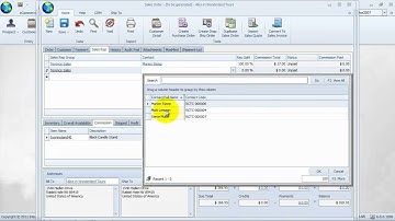 Sales Rep - Enter Sales Rep and Commission Information in the Sales Order or Invoice