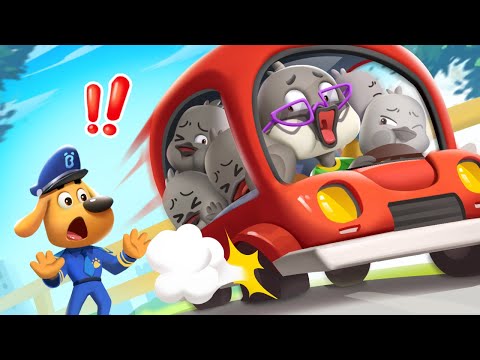 Dangerous Overloaded Car | Car Safety | Detective Cartoon| Kids Cartoon | Sheriff Labrador | BabyBus