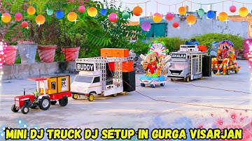 DIY Mini Dj Gauri Ganesh Visharjan pickup loading | New special Mini Dj Ganpati decoration dj ideas