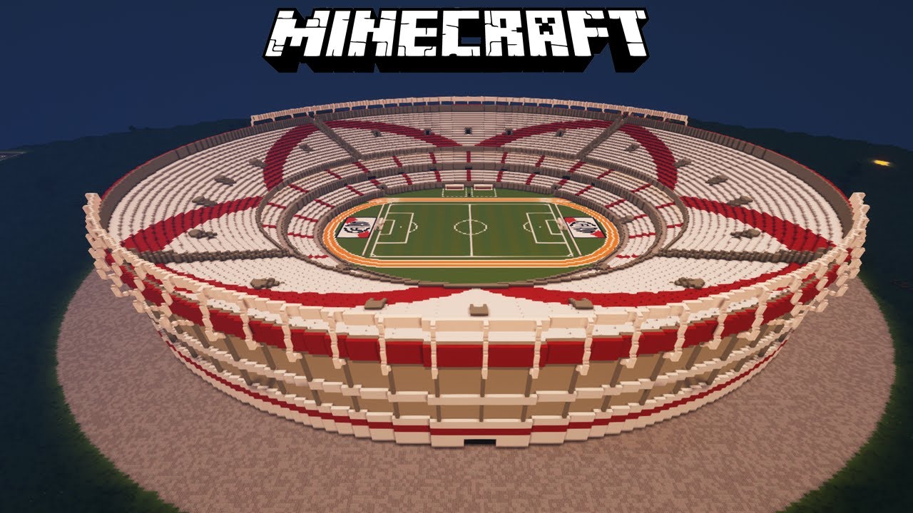 Minecraft - Monumental de Nuñez - River Plate + MAP DOWNLOAD ⚪🔴⚪ - YouTube