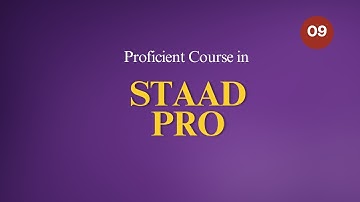 Proficient Course in Staad Pro 09 | Select Menu