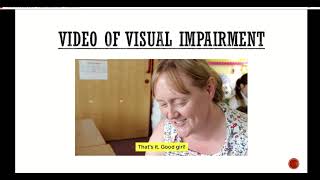Description Of Visual Impairment