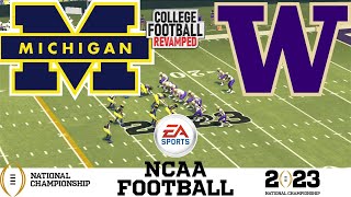 College Football Revamped CFP National Championship game Washington vs Michigan