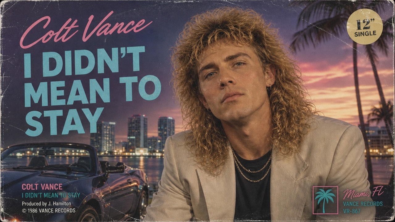The 80s Called | Colt Vance's I Didn't Mean To Stay