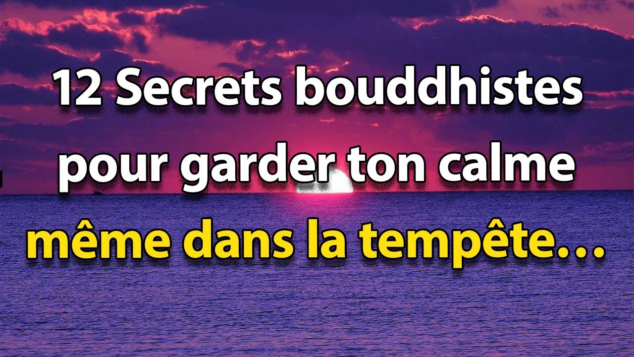 12 PRINCIPES BOUDDHISTES qui te rendent INÉBRANLABLE face à la vie